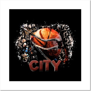 Classic Sports City Proud Name Basketball Posters and Art